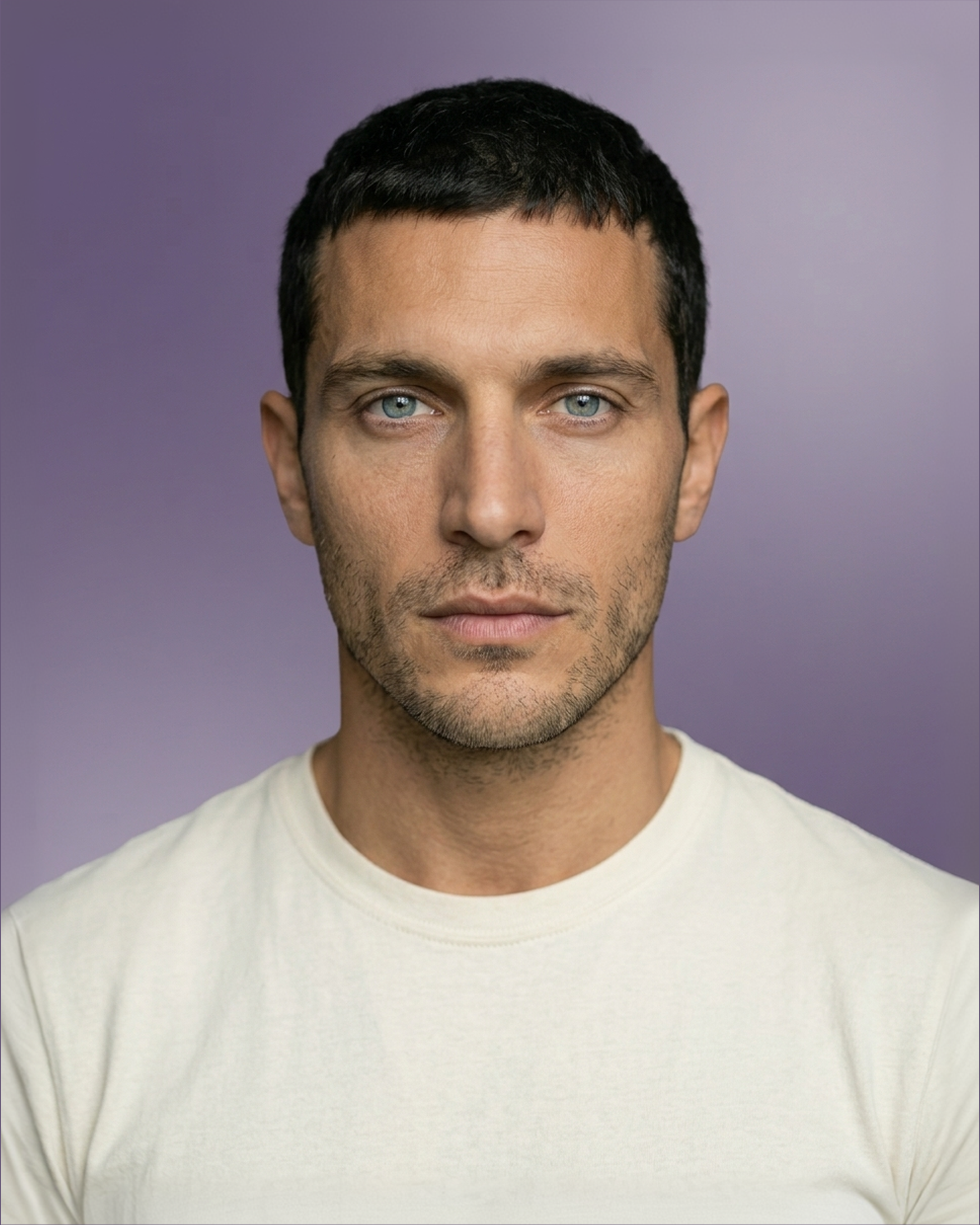 Luca Ferrante wearing jewelry, campaign 1